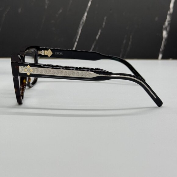 NEW CD DIAMONDO S1I 2000 DIOR SQUARE HAVANA EYEGLASSES DIOR - Picture 6 of 10
